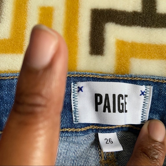 Paige Jacqueline Straight Blue Jeans Womens 26 - Picture 6 of 10